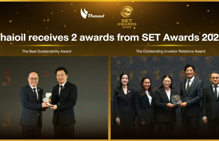 Thaioil receives 2 awards from SET Awards: Business & Sustainability Excellence 2025