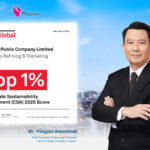 Thai Oil Public Company Limited has been rated in the highest sustainability tier, “Top 1%”, in the S&P Global’s Corporate Sustainability Assessment (CSA) 2025 Score for the tenth year in the Oil and Gas Refining and Marketing Industry